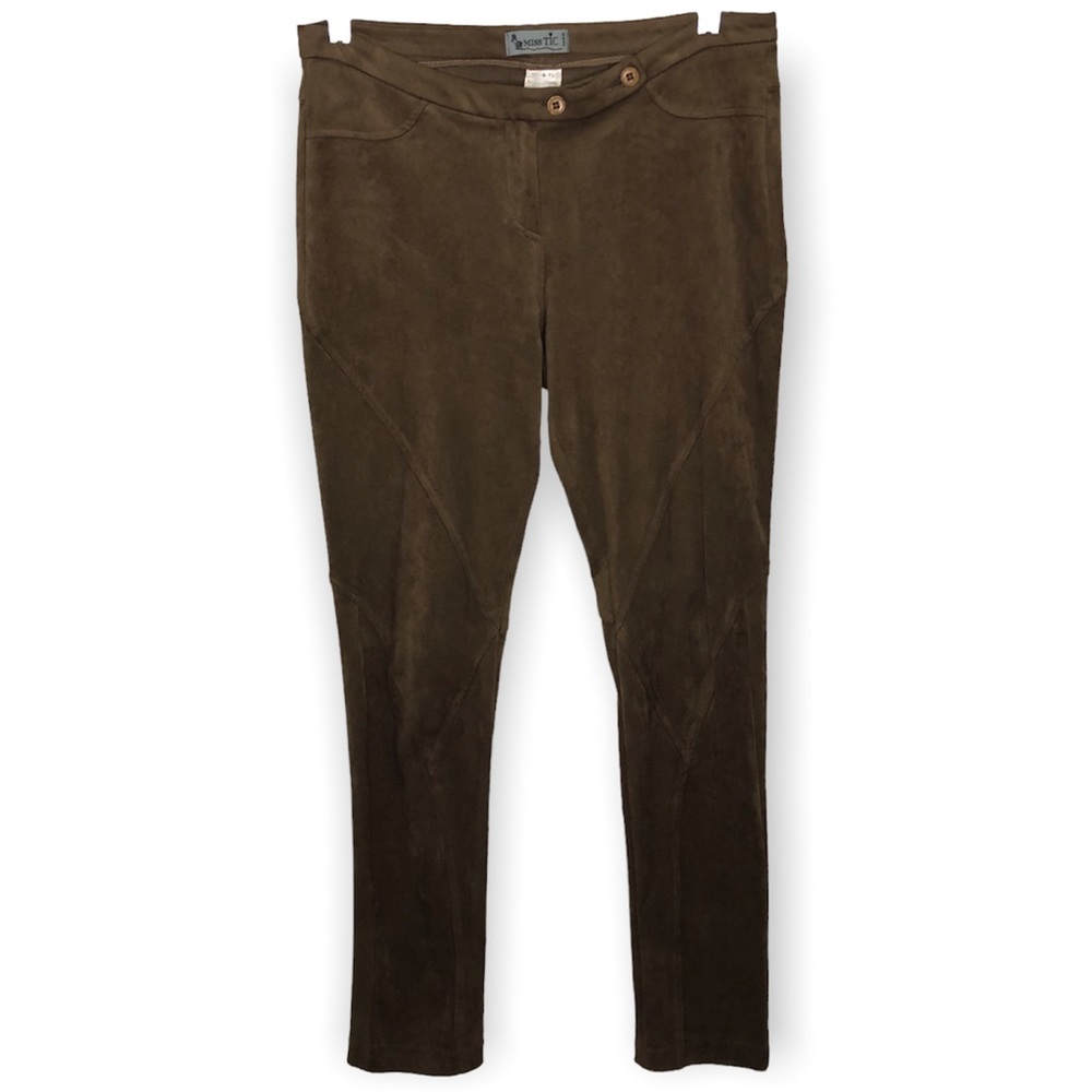 Miss TIC Made in France Faux Suede Pants